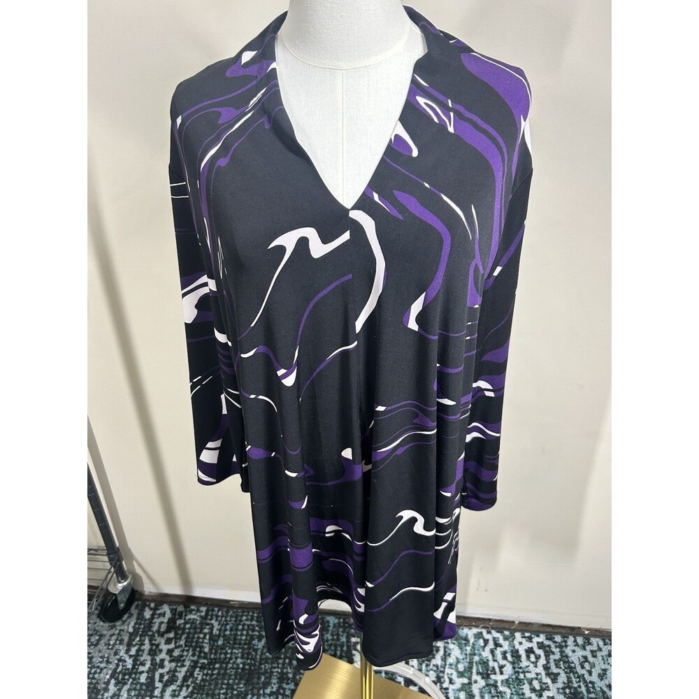 Alfani Women's Pullover Size XL Multicolor Artsy Stretch 256